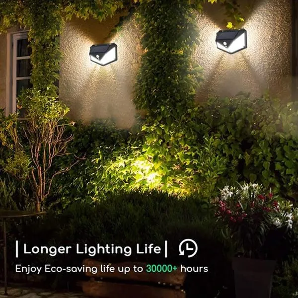 1255 Solar Lights for Garden LED Security Lamp for Home, Outdoors Pathways