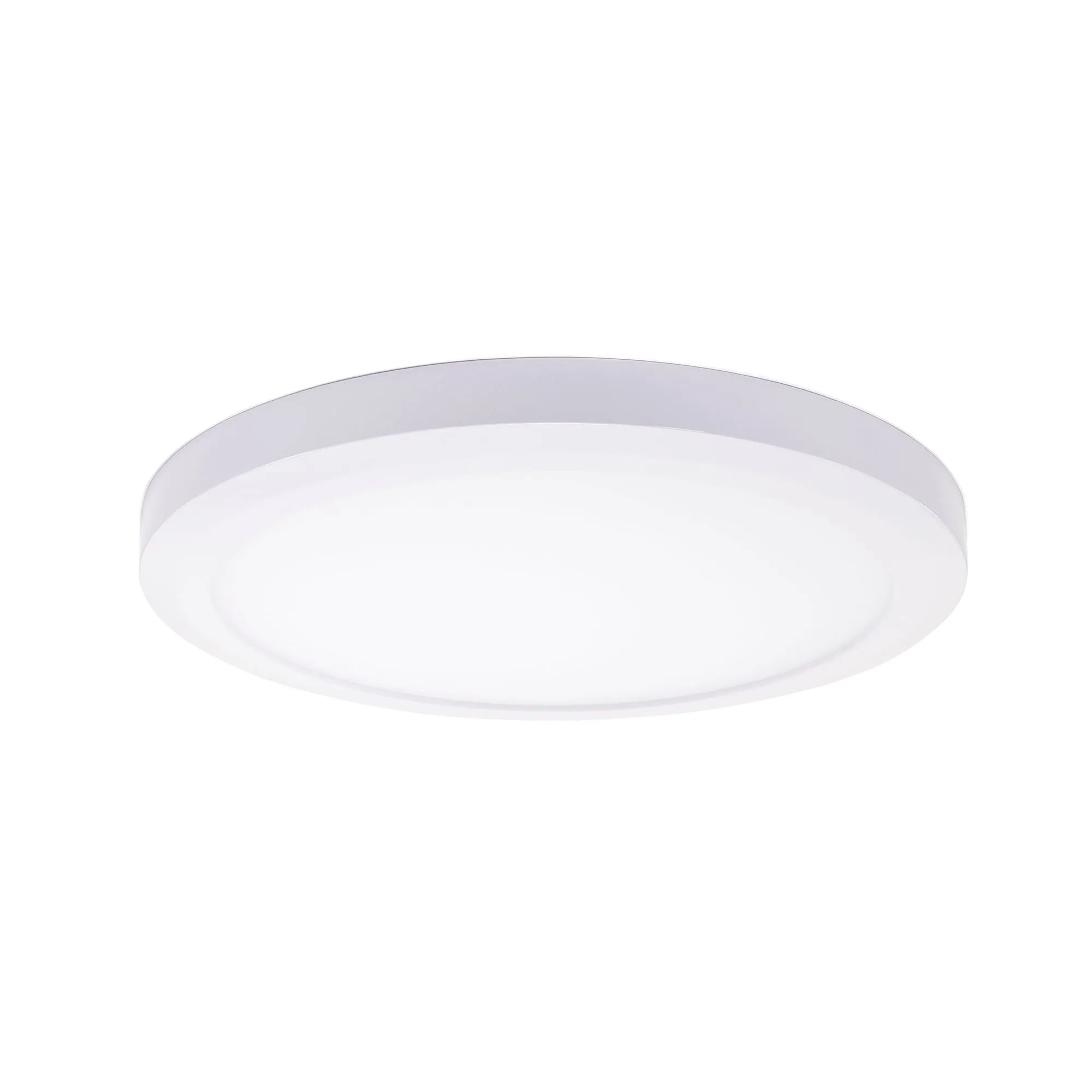 13 Inch Integrated LED Low Profile Flush Mount Ceiling Fixture, Dimmable, 1050 Lumen, 3K/4K/5K Switch, 90  CRI,  in 3 Finishes