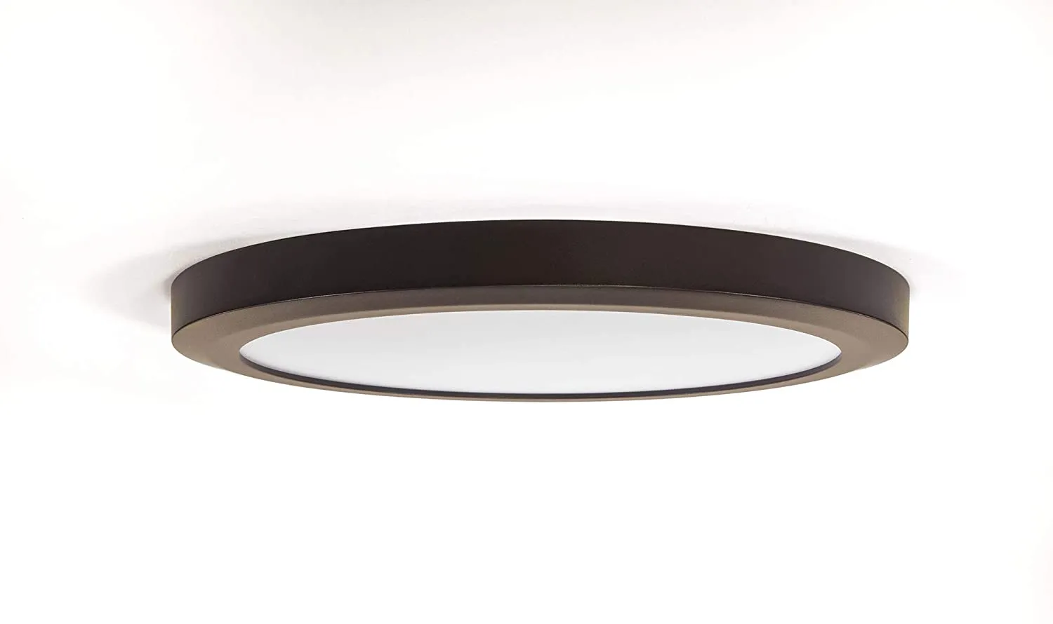 13 Inch Integrated LED Low Profile Flush Mount Ceiling Fixture, Dimmable, 1050 Lumen, 3K/4K/5K Switch, 90  CRI,  in 3 Finishes