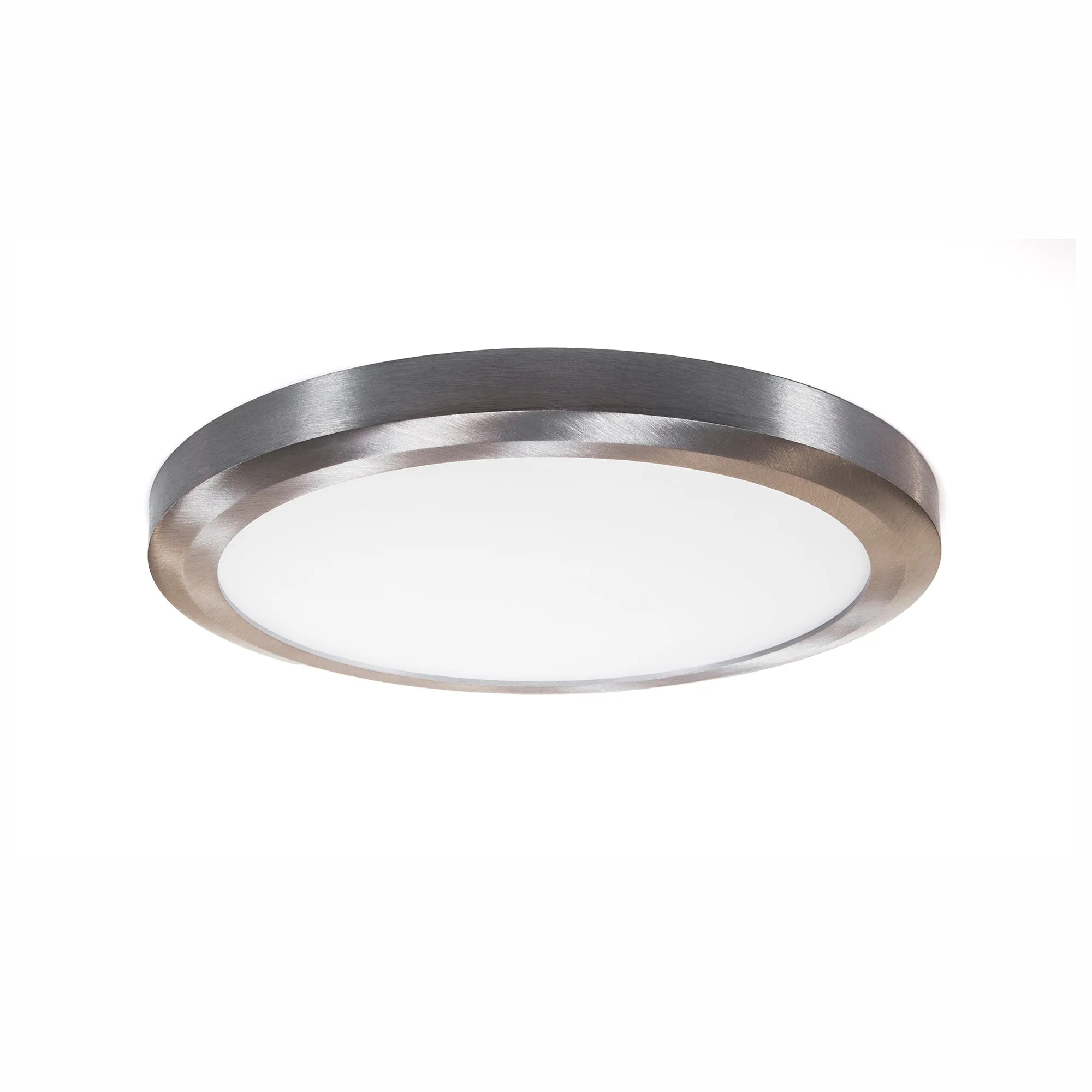 13 Inch Integrated LED Low Profile Flush Mount Ceiling Fixture, Dimmable, 1050 Lumen, 3K/4K/5K Switch, 90  CRI,  in 3 Finishes