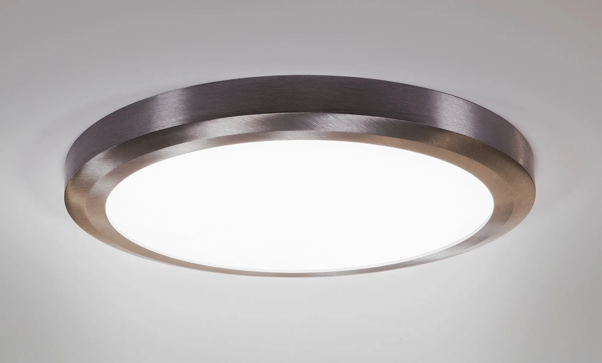 13 Inch Integrated LED Low Profile Flush Mount Ceiling Fixture, Dimmable, 1050 Lumen, 3K/4K/5K Switch, 90  CRI,  in 3 Finishes