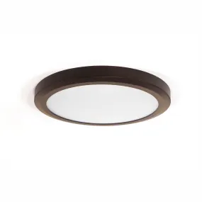 13 Inch Integrated LED Low Profile Flush Mount Ceiling Fixture, Dimmable, 1050 Lumen, 3K/4K/5K Switch, 90  CRI,  in 3 Finishes