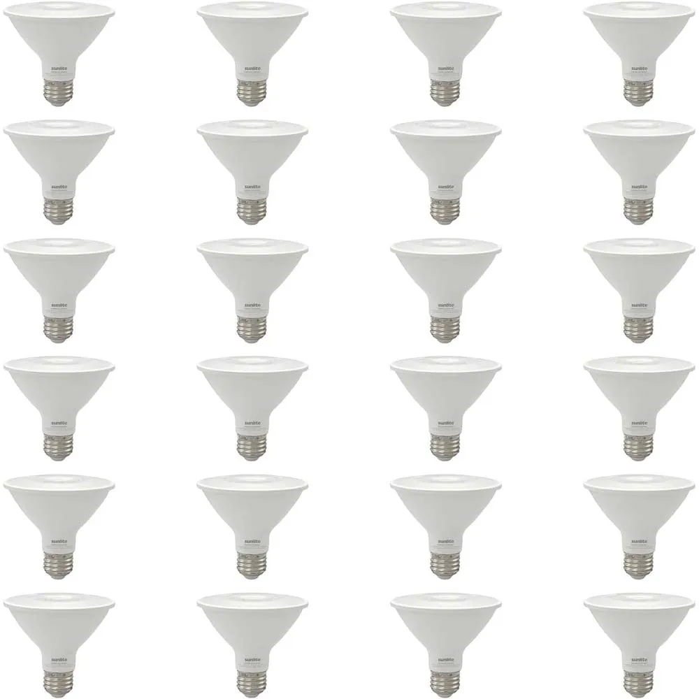 24Pk - Sunlite 9w LED PAR30 Reflector Floodlight 4000K Bulb - 75W Equiv