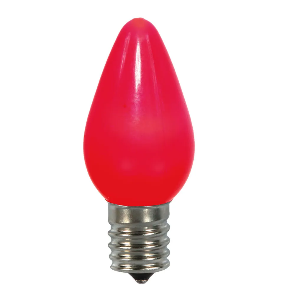 25PK - Vickerman C7 Ceramic LED Red Twinkle Bulb