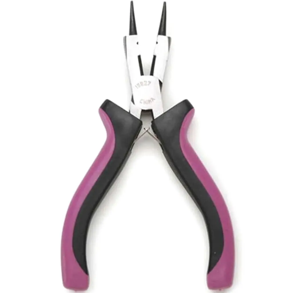 3 in 1 Pliers with Cutter Round Nose Pink 5 inches