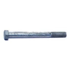 3/8"-16 x 4" Hot Dip Galvanized Steel Coarse Thread Hex Cap Screws (50 pcs.)