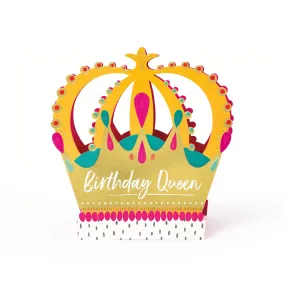 3D birthday Queen card