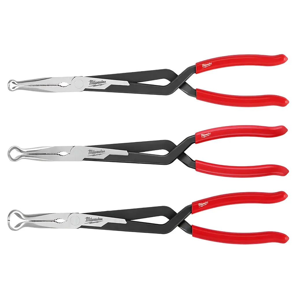 3PC Long Reach Hose Grip Pliers Set