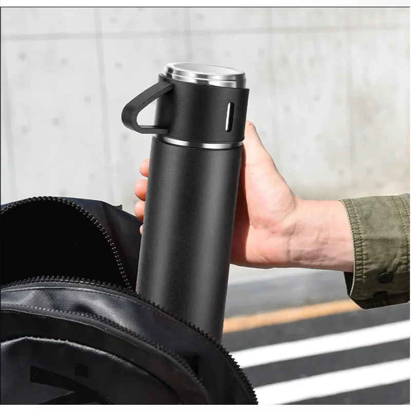 500Ml Thermos Stainless Steel Vacuum Bottle With Coffee Cup- Dwx-5131