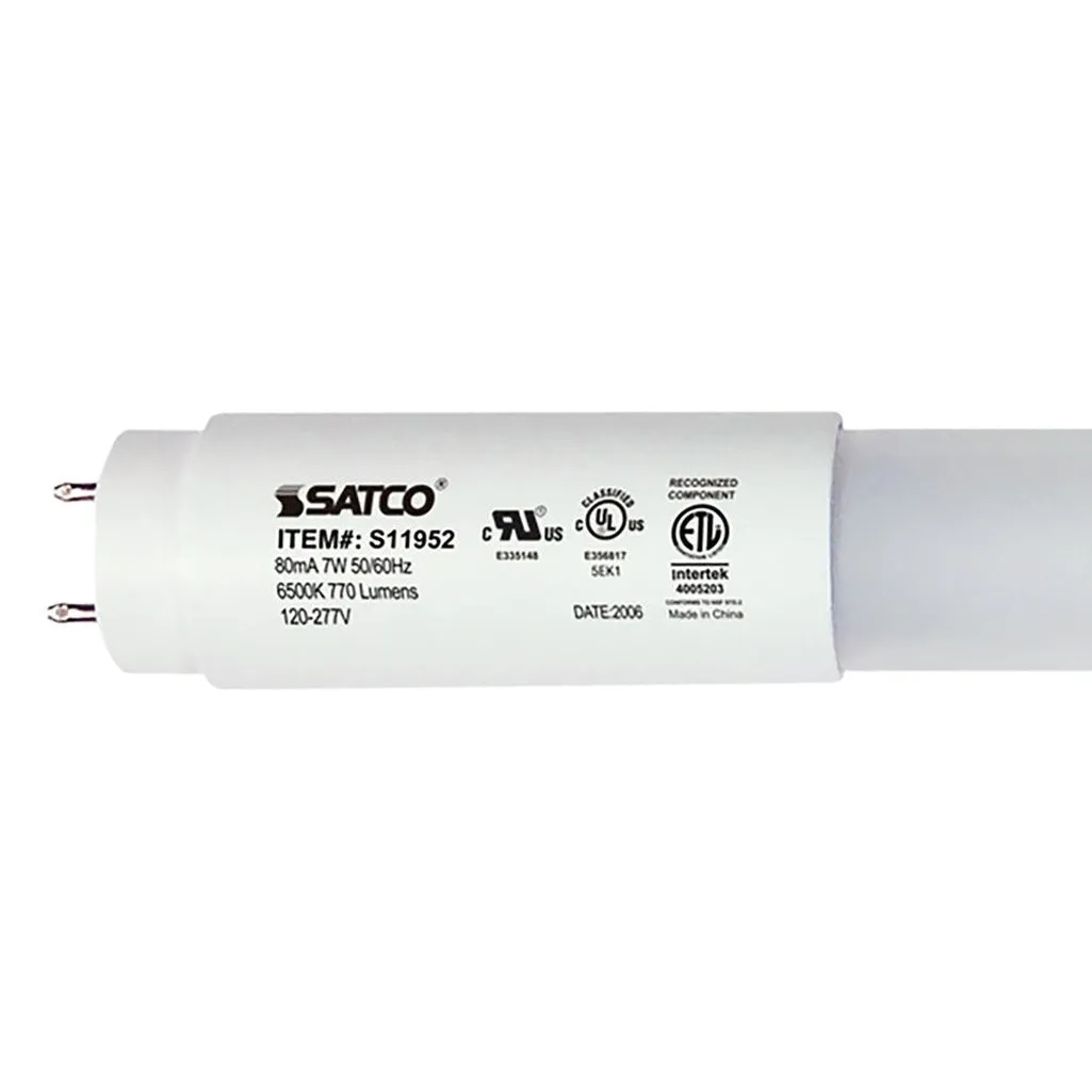 7W - 18 Inch - T8 Linear LED - Medium Bi-Pin G13Base - 6500K - 50000 Average Rated Hours - 770 Lumens - Type B Ballast Bypass