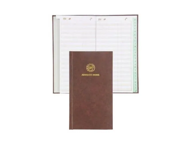 Address Book with Vinyl Hard Cover - English 115x217mm FSAD115X217E