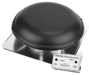 Air Vent 53847 All Season Roof Mounted Power Attic Ventilator, Black