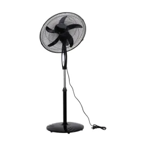 Anko 50cm Black Pedestal Fan - Remote Control with 3 Speed Settings