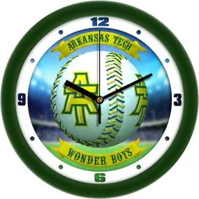 Arkansas Tech University Wall Clock - Baseball Home Run