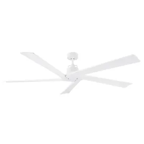 Aspen 70" Outdoor Ceiling Fan with Remote, Matte White