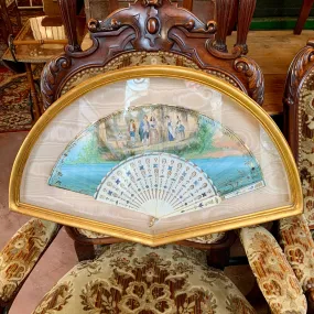 Assorted Vintage Framed Fans