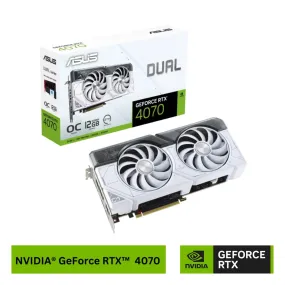 Asus NVIDIA® GeForce RTX™ 4070 Dual OC 12GB GDDR6X White