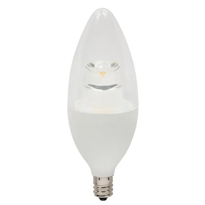 B13 6-1/2-Watt (60 Watt Equivalent) Candelabra Base Soft White Dimmable LED Lamp