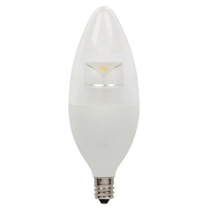 B13 6-1/2-Watt (60 Watt Equivalent) Candelabra Base Soft White Dimmable LED Lamp