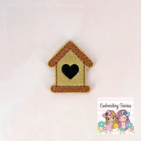 Bird House Feltie File - Spring Embroidery File - ITH Embroidery File - Planner Clip Embroidery File - Machine Embroidery Design