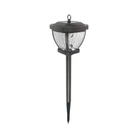 Boston Harbor 24185 Stake Light, Ni-MH Battery, AA Battery, 1-Lamp, LED Lamp, Metal, Plastic, and Glass Fixture, Bronze