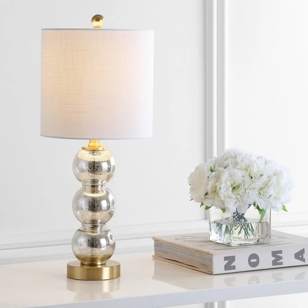 Bowery 21" Glass/Metal LED Table Lamp