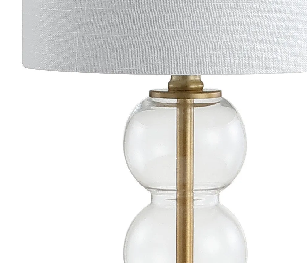 Bowery 21" Glass/Metal LED Table Lamp