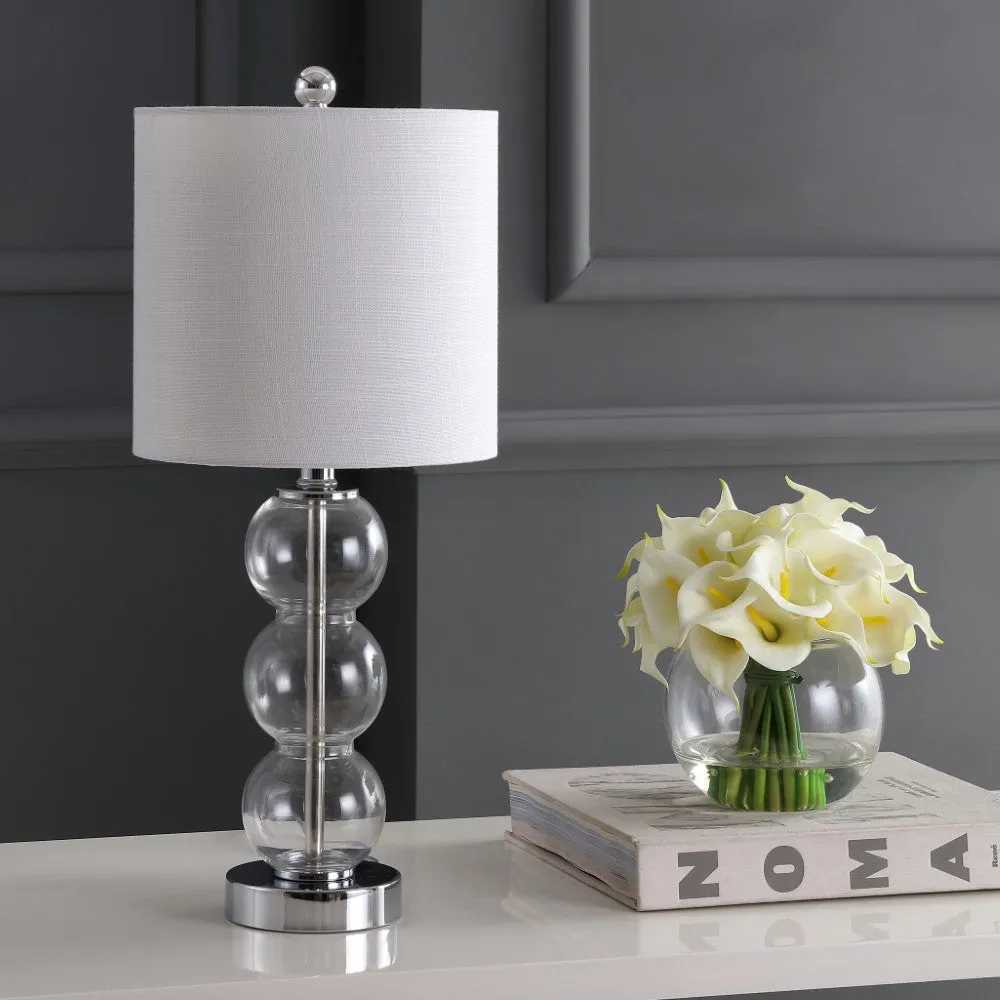 Bowery 21" Glass/Metal LED Table Lamp