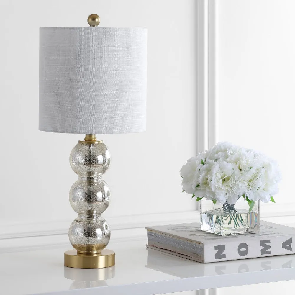 Bowery 21" Glass/Metal LED Table Lamp