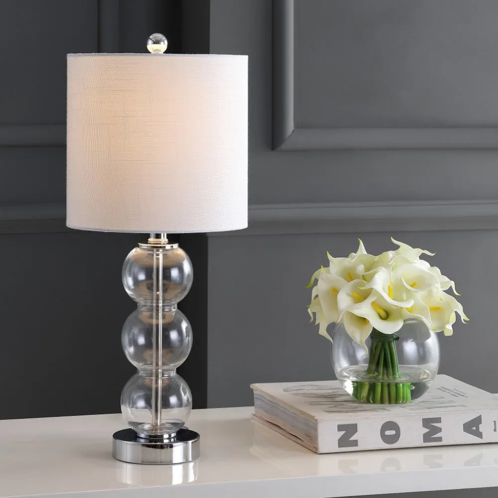 Bowery 21" Glass/Metal LED Table Lamp