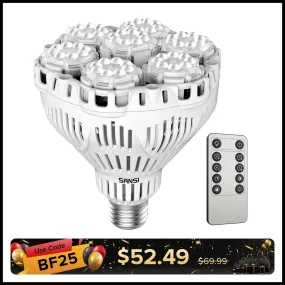 BR30 40W LED Grow Light Bulb With Remote Control (US ONLY)