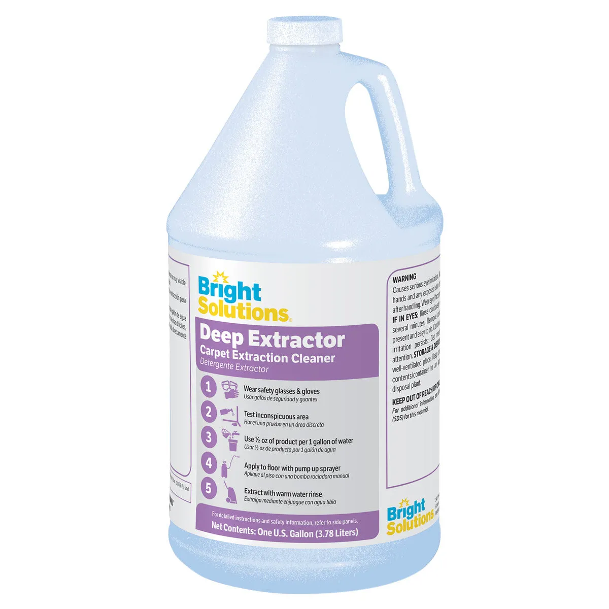 Bright Solutions® ‘Deep Extractor’ Carpet Extraction Cleaner (1 Gallon Bottles) - Case of 4