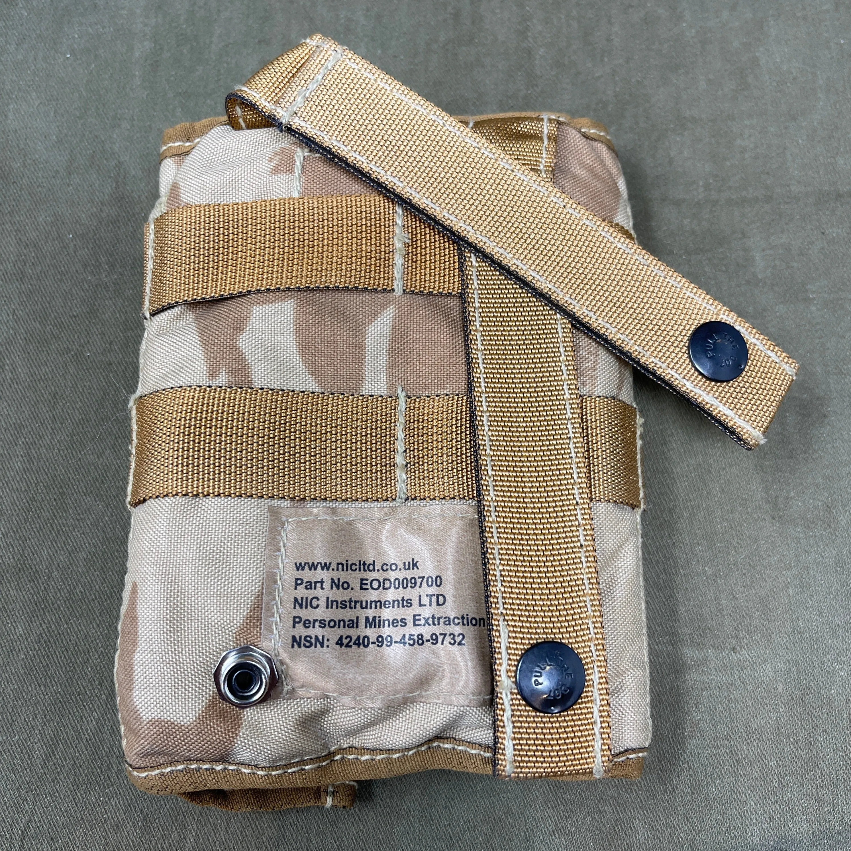 British Army Personal Mine Extraction Kit PMEK Desert DPM Pouch