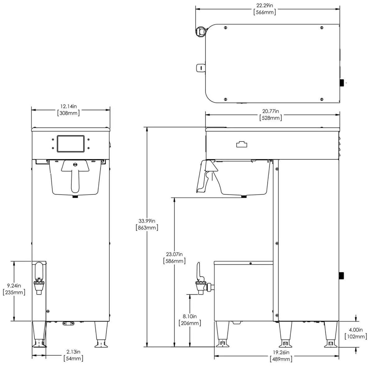 BUNN ICB-TF 1.5 Gallon Platinum Edition Coffee Brewer