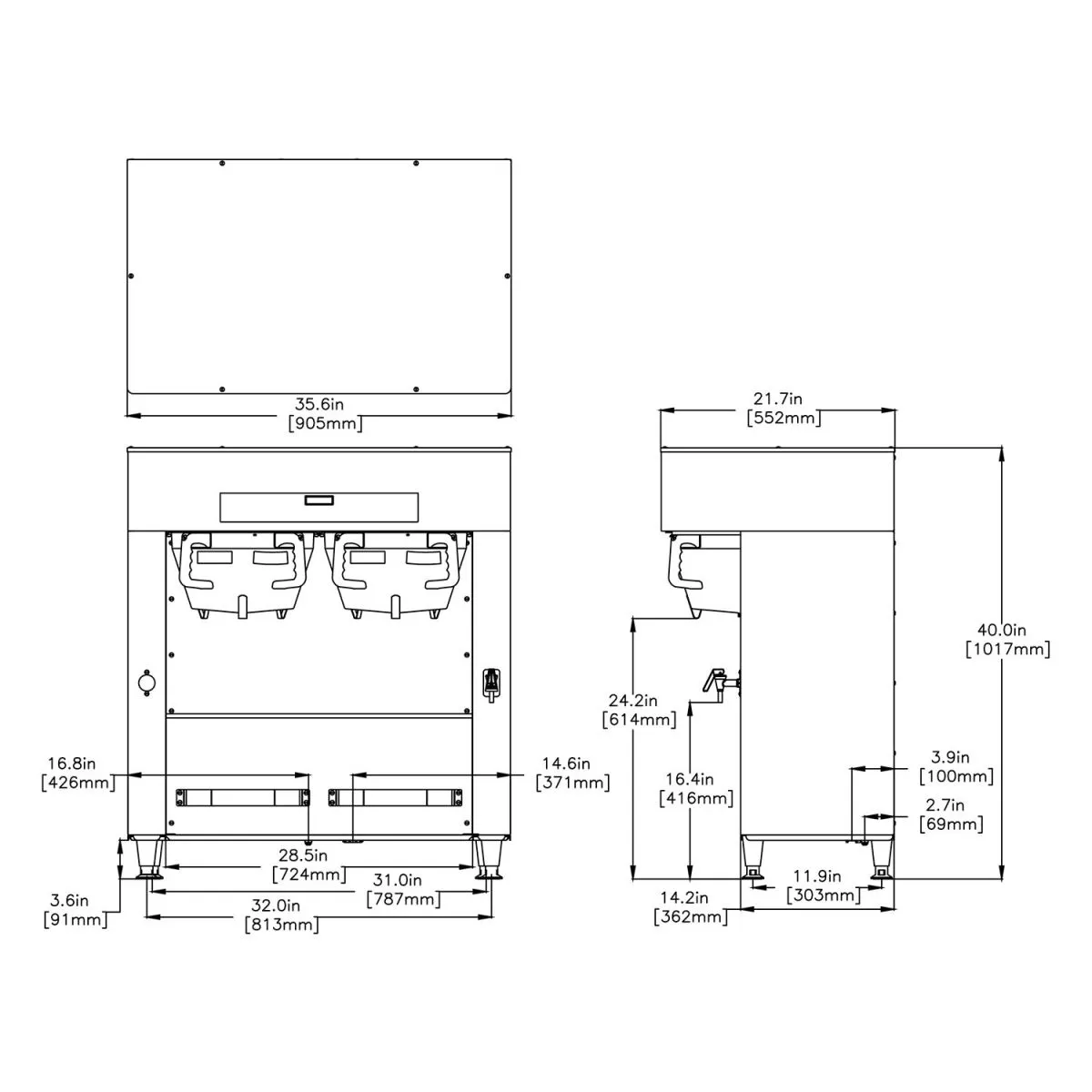 BUNN Titan DBC Dual Coffee Brewer