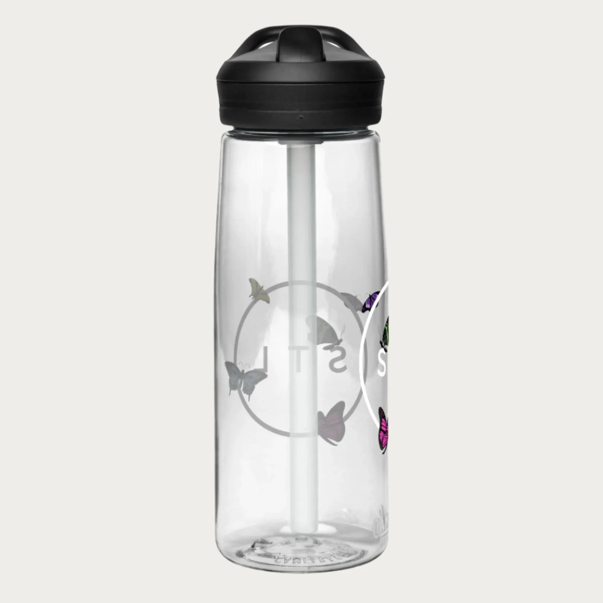 Butterfly City Circle Sports water bottle