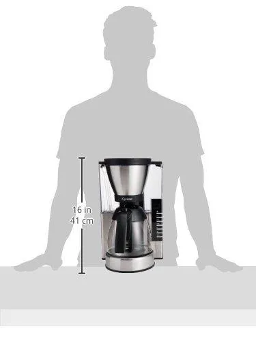 Capresso 497.05 MG900 10 cup Rapid Brew Coffeemaker, Stainless Steel