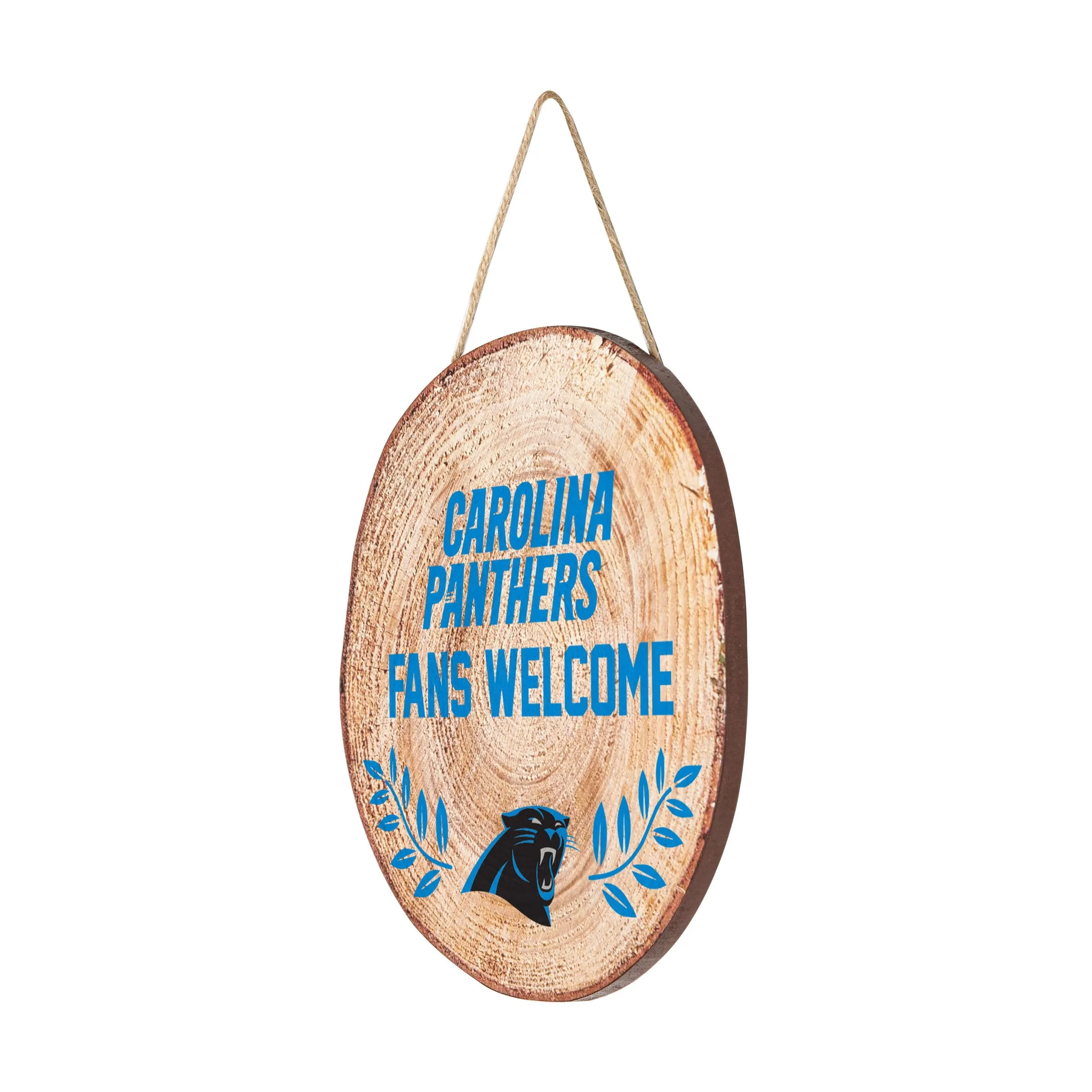 Carolina Panthers NFL Wood Stump Sign