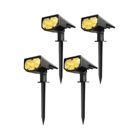 CD191 Solar Landscape Spotlights 4 Pack, Warm White