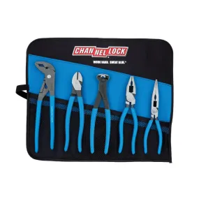 Channel Lock TOOL ROLL-5E 5-Piece E SERIES Pliers Set with Tool Roll