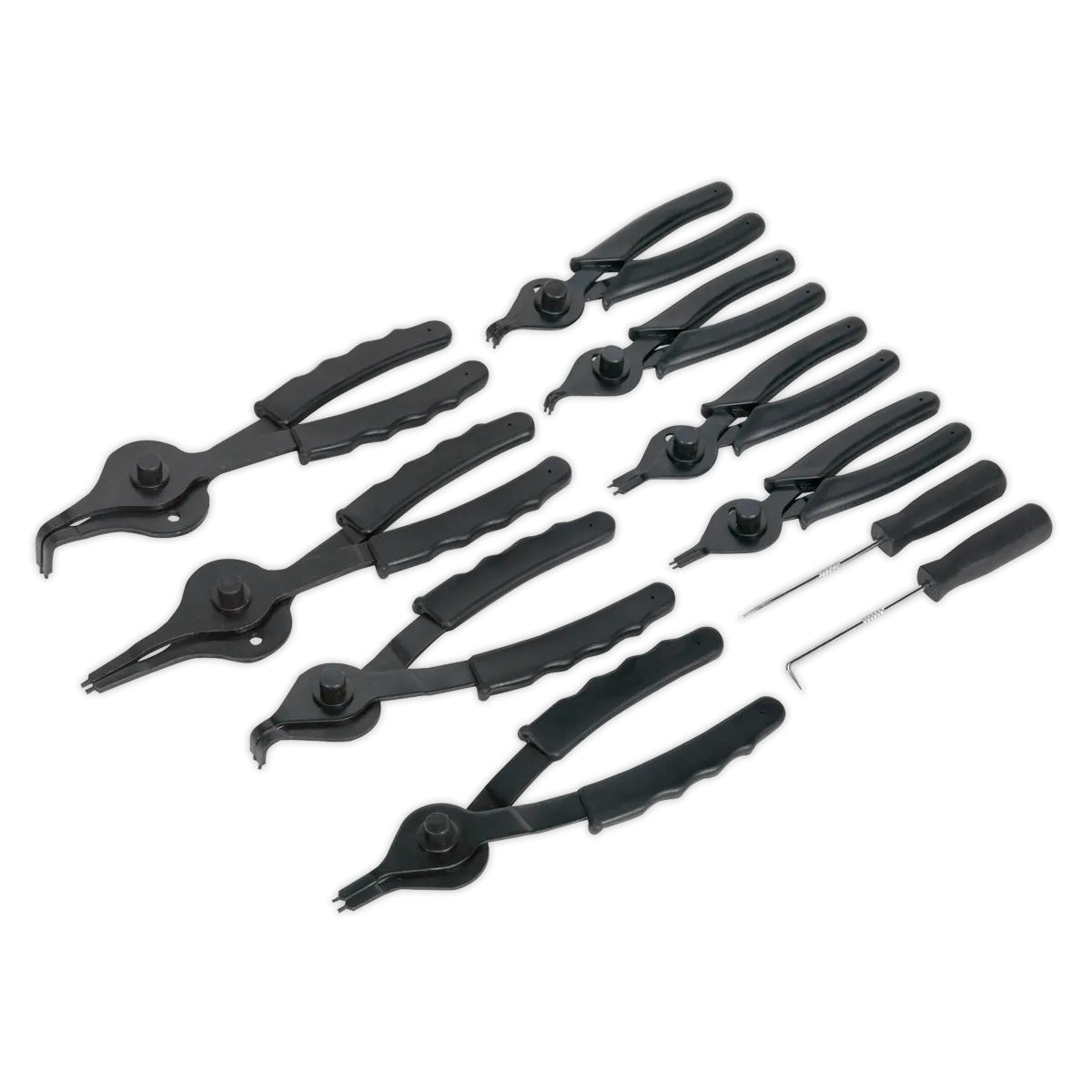 Circlip Pliers Set 10pc Internal/External