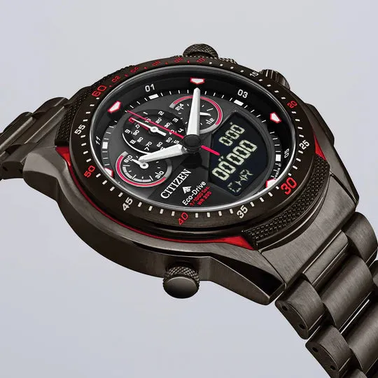 Citizen Eco-Drive Promaster SST Black Red SS