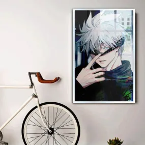 Classy Gojo from Jujutsu Kaisen Canvas Wall Painting