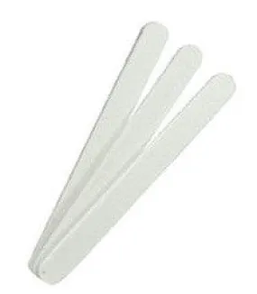 Cre8tion Disposable MINI Nail File, WOOD Center White, Grit 80/100, (Packing: 50 pcs/pack - 100 packs/case), 07042