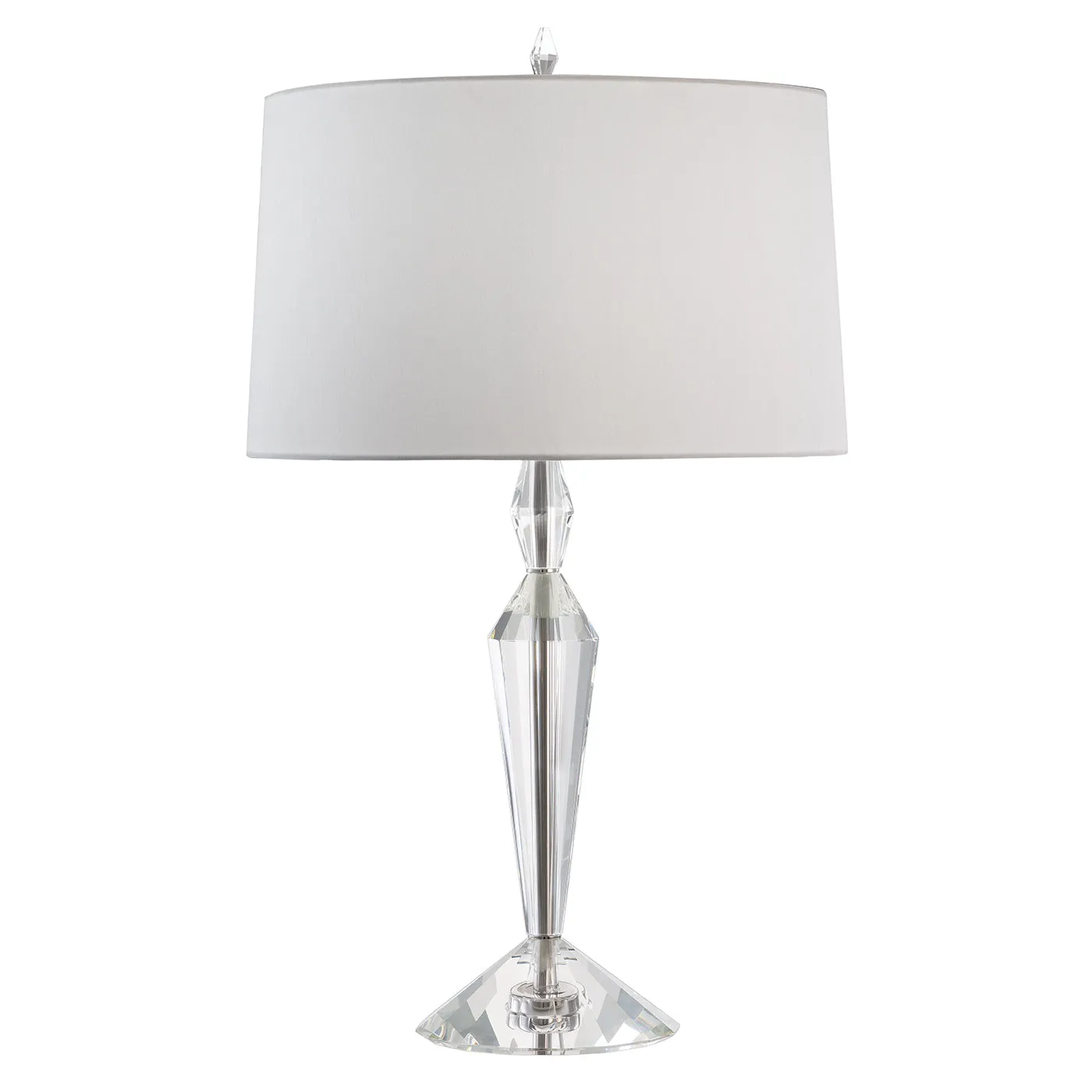 Crystal Lamps Table Lamp in Nickel