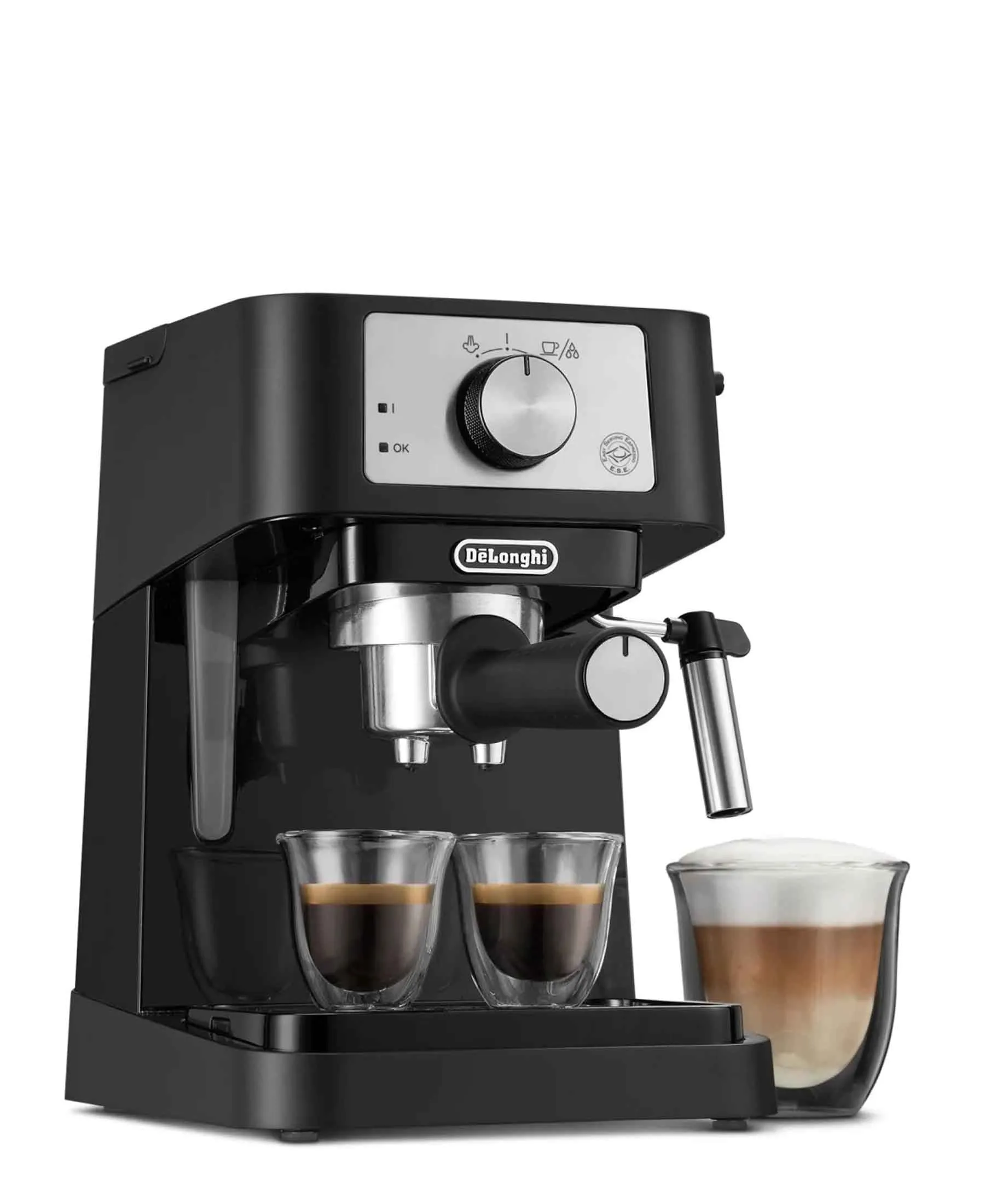 Delonghi Stilosa Manual Pump Espresso Machine - Black