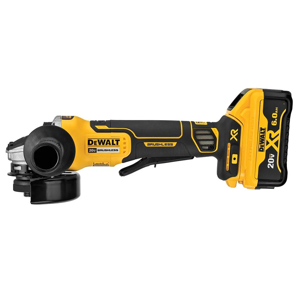 DeWALT DCG413R2 20V MAX XR 4-1/2-Inch Cordless Brushless Angle Grinder Kit