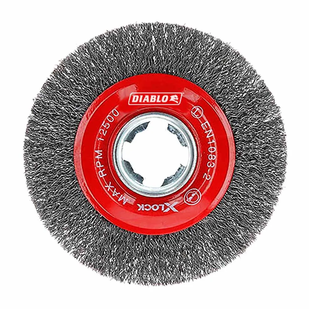 Diablo DWW400XCWC01F 4" X-LOCK Carbon Steel Crimped Wire Wheel