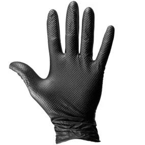 Dirt Defense 6mil Diamond Grip Nitrile Gloves Large 100 Pack