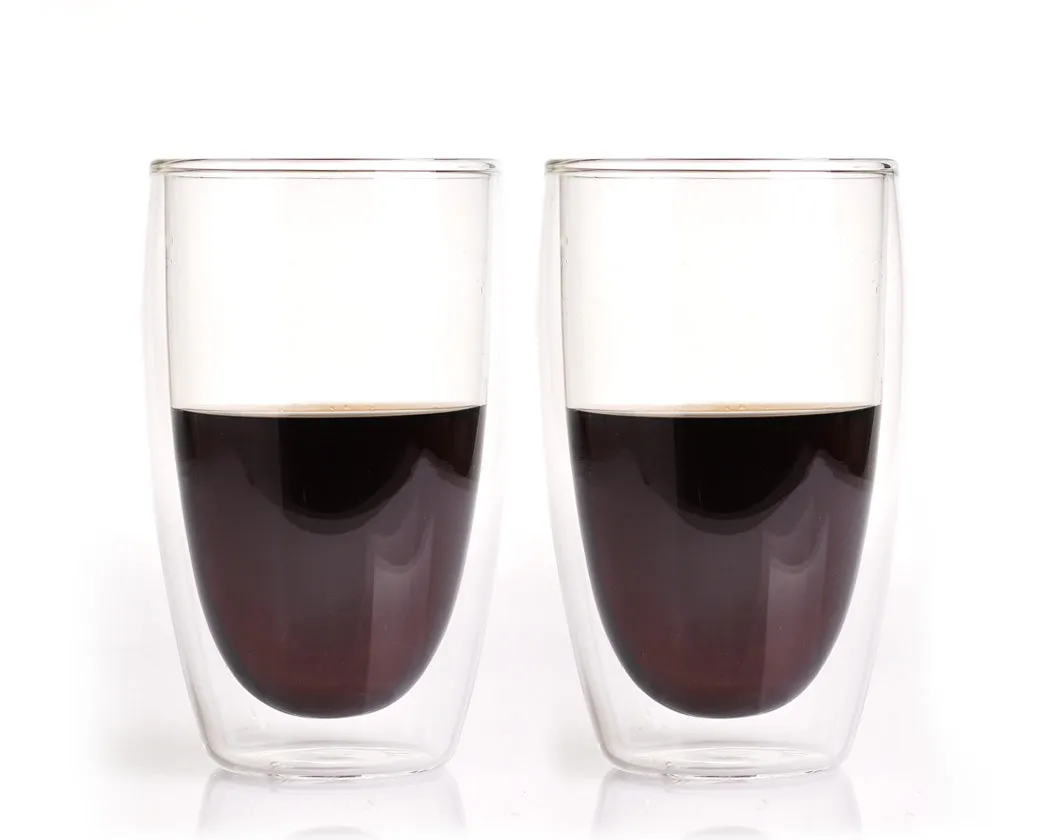 Double Walled Coffee Glasses Set of 2